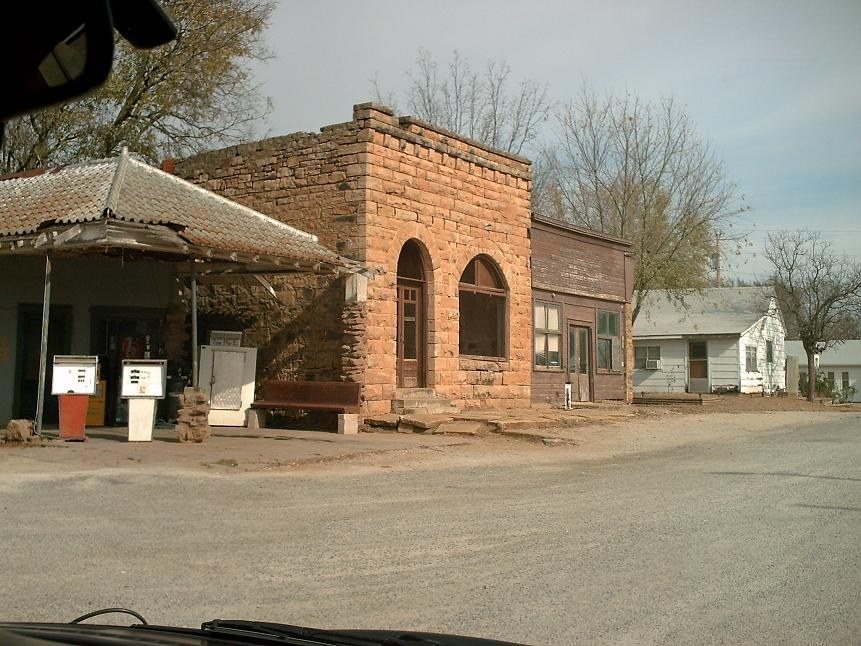 Town center buildings — Blackburn, Oklahoma