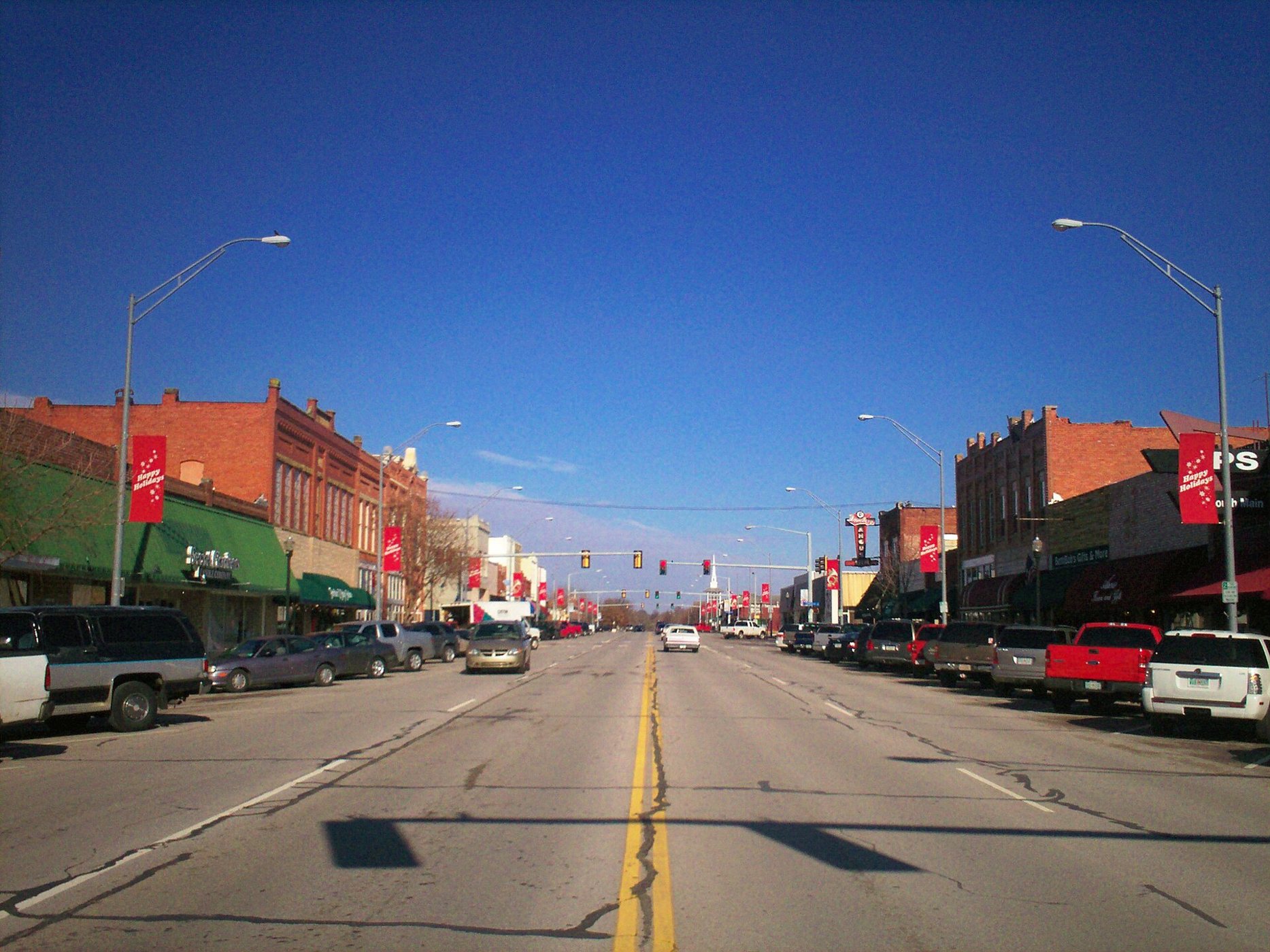 Main Street in downtown Broken Arrow, Oklahoma