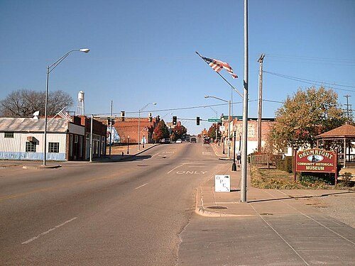 Downtown street — Drumright, Oklahoma